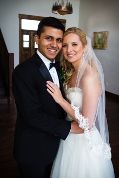 Formal Pose of Bride and Groom