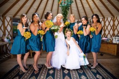 Bride with Bridesmaids