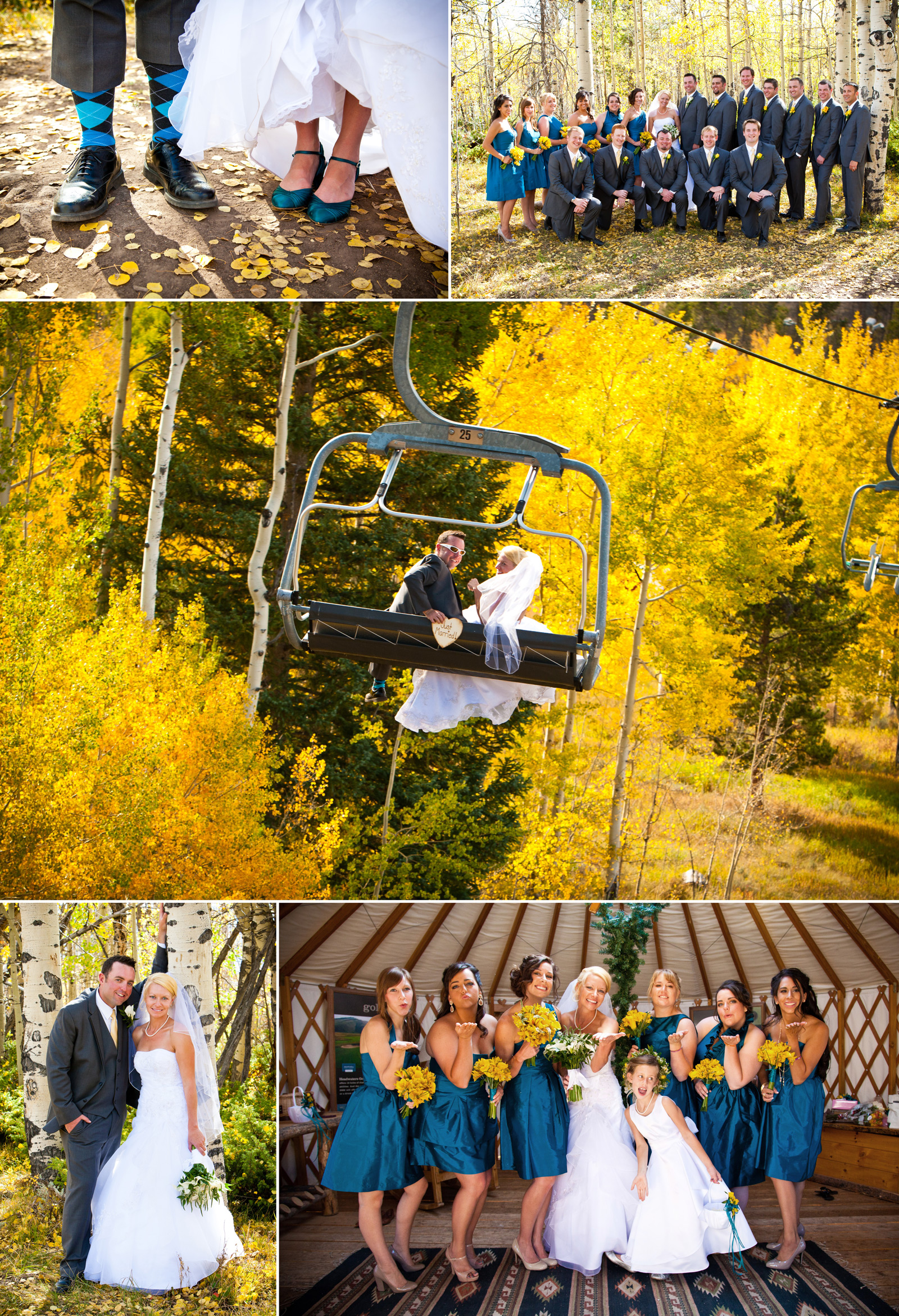 Kimberly and Matt's mountain wedding pictures